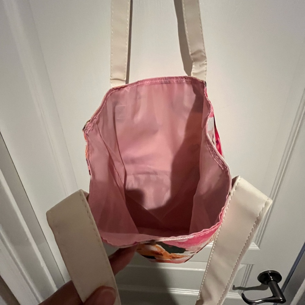 Pink Patterned Tote Bag - Picture 2 of 4
